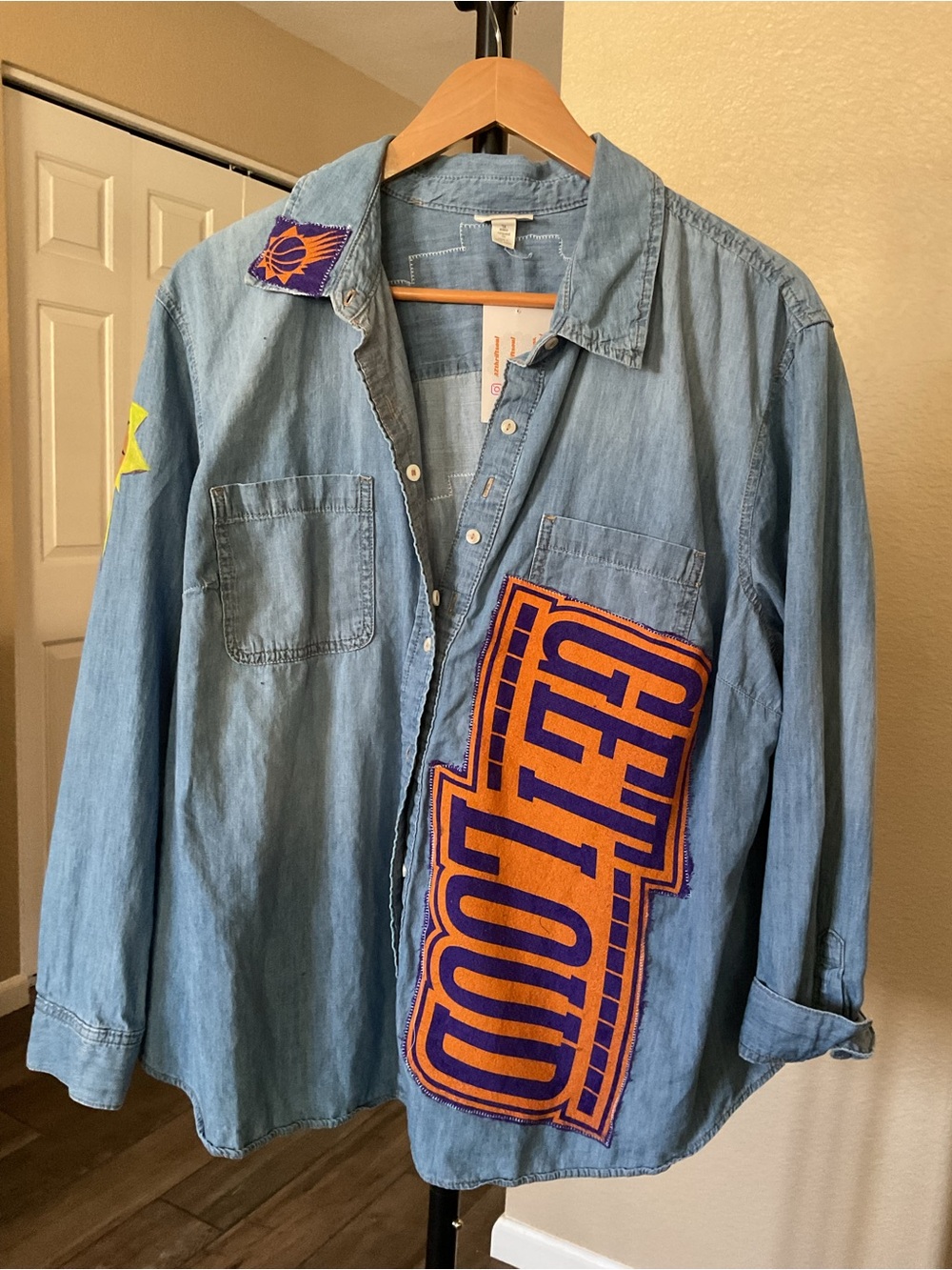 🌞✨AZThriftsoul Summer Reset Sale!⭐️🌵 Upcycled custom Phoenix suns button up